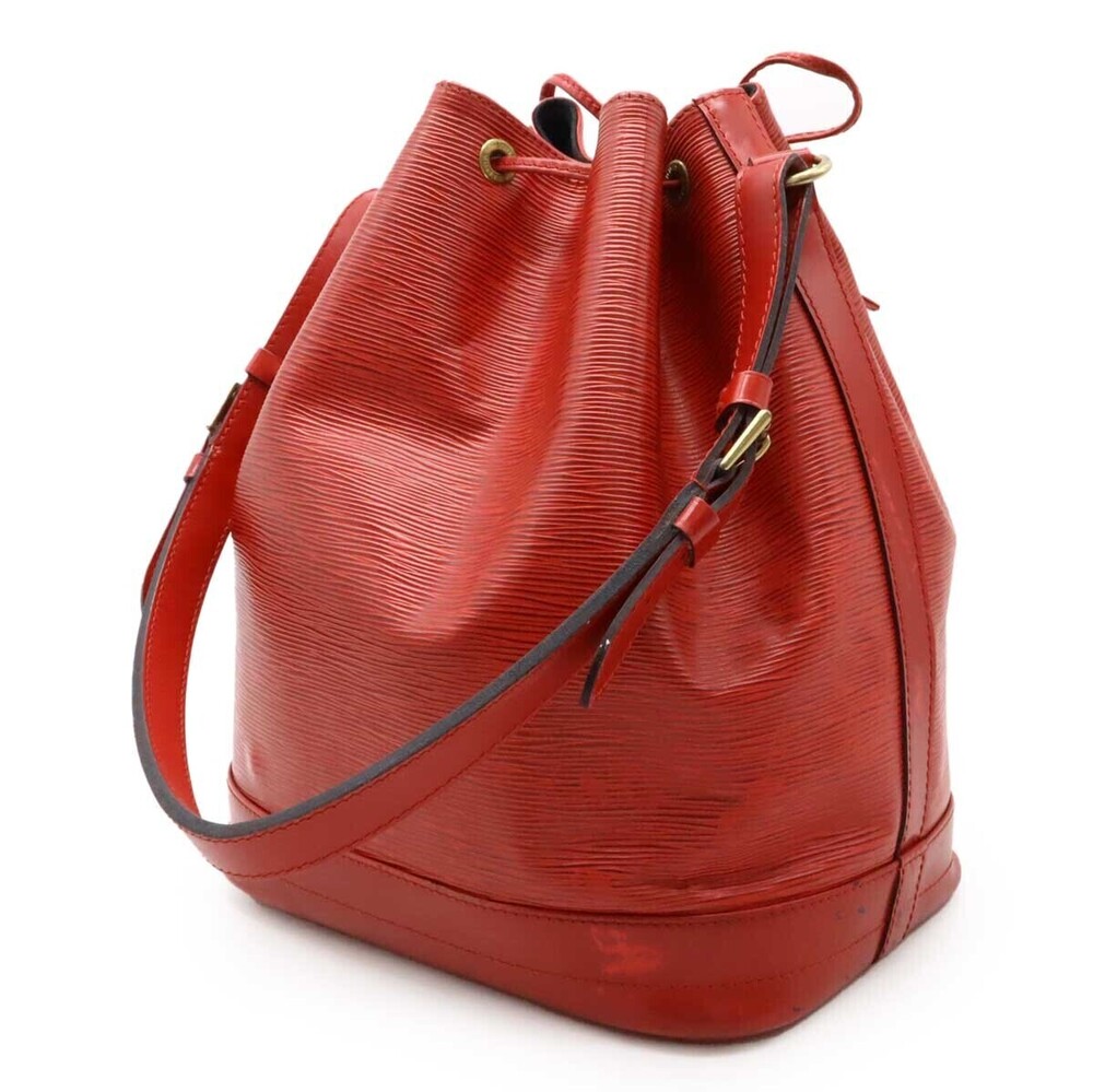 Louis Vuitton Castilian Epi Noe Hobo Bag Leather Red Shoulder Red